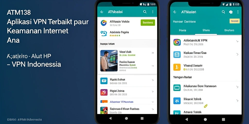 Tampilan antarmuka aplikasi ATM138 yang mudah digunakan untuk VPN Indonesia.