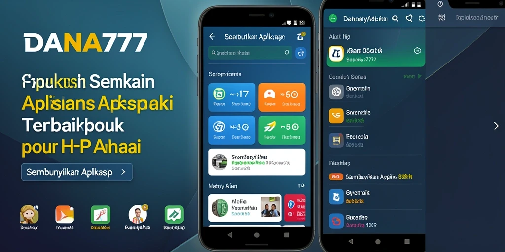 Tampilan antarmuka aplikasi DANA777 yang sederhana dan efisien.