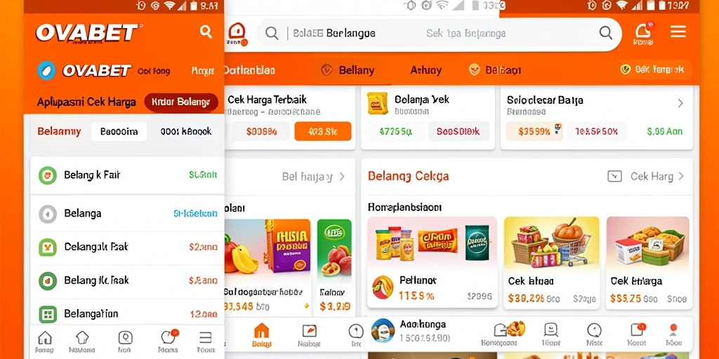 Tampilan antarmuka sederhana dan intuitif dari OVABET.