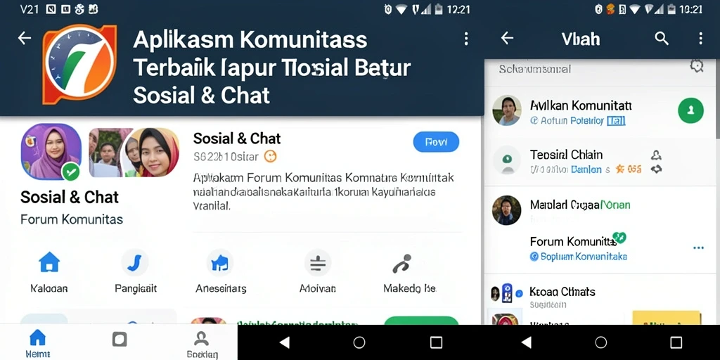 Tampilan antarmuka V21 yang modern dan mudah digunakan.